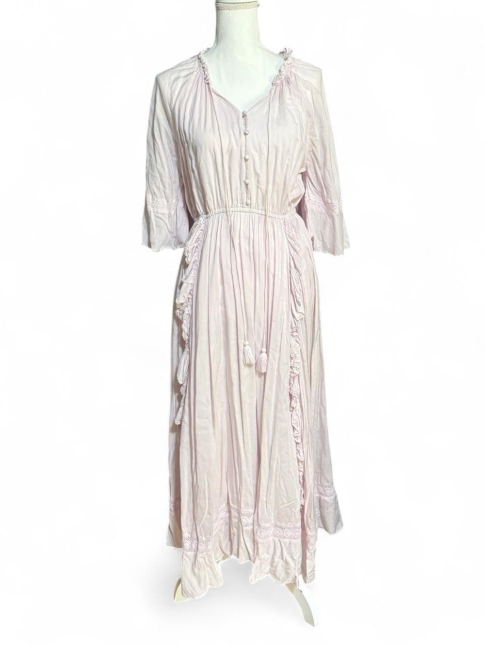 Ivy City Co. As You Wish Lilac Lavender Purple Maxi Dress Size Large